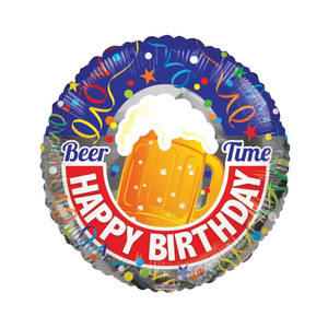 Beer Happy Birthday Balloon - 18" Foil Beer Happy Birthday Balloon - 18" Foil