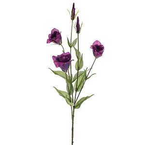 Olivia Lisianthus Spray Purple 78Cm