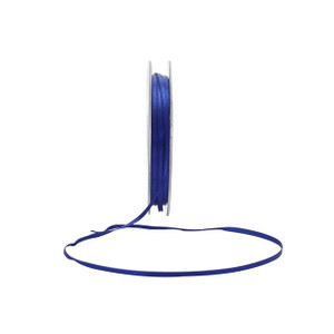 Royal Blue Satin Ribbon - 3mm from Country Baskets