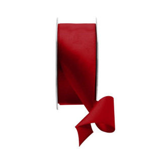 Deep Red Satin Ribbon - 38mm Deep Red Satin Ribbon - 38mm