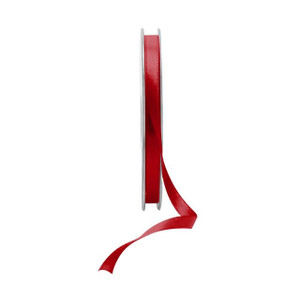 Deep Red Satin Ribbon - 6mm