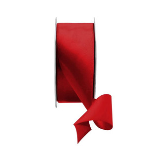 Bright Red Satin Ribbon - 38mm