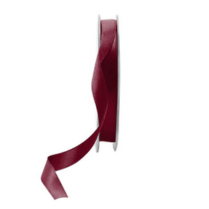 Burgundy Satin Ribbon - 10mm from Country Baskets Burgundy Satin Ribbon - 10mm from Country Baskets