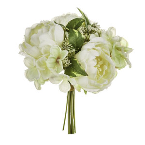 Peony & Hydrangea Bouquet Queen Ann Lace White Peony & Hydrangea Bouquet Queen Ann Lace White