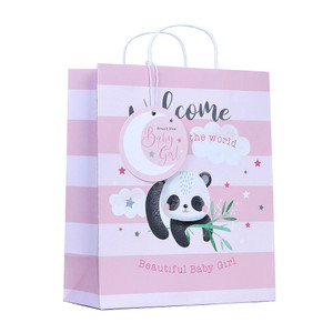 Gift Bag Welcome to the world baby girl eco