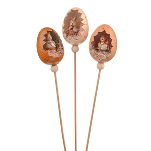 Easter Egg Bunny Pick Set of 3