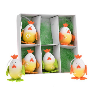 Easter Chick Eggs S/6