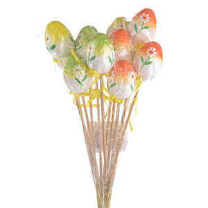 Easter Egg Pick Flower Set Of 6