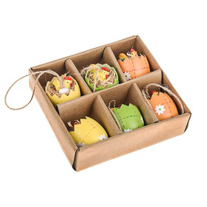 Cracked Egg Box Flower Set Of 6 from Country Baskets
