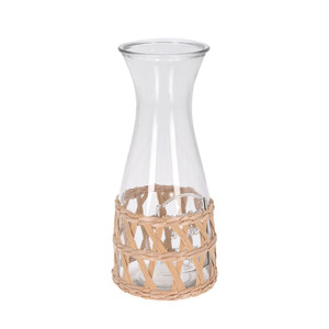 Decanter Glass With Ratten 27Cm