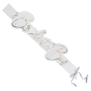 GEO Greenery Bride To Be Sash