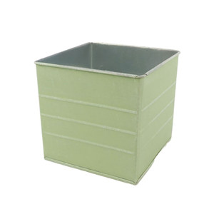 Plant. Cube Canned l13.0w13.0h12.5 Sage from Country Baskets