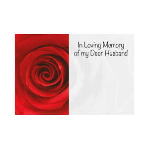Card Dear Husband In Loving Memory from Country Baskets