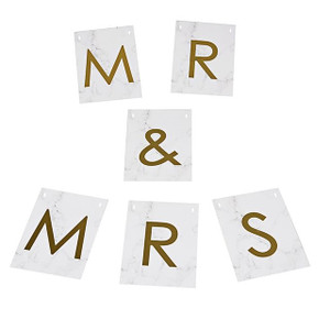 Scripted Marble Mr And Mrs Chair Bunting