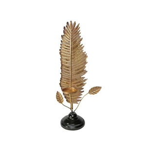 Brocante Botanical Leaf Candleholder