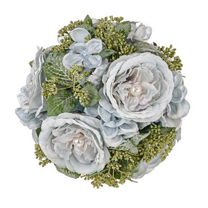 Artificial Pearl Wedding Ball Blue 19 cm from Country Baskets