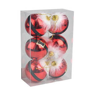 Santa Belt Bauble 6 Set