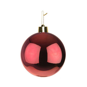 Red Shiny Shatterproof Bauble (X1) (20cm) from Country Baskets