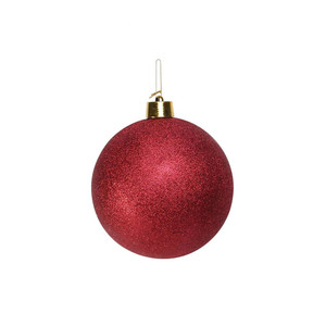 Burgundy Glitter Shatterproof Bauble (x1) (25cm) from Country Baskets Burgundy Glitter Shatterproof Bauble (x1) (25cm) from Country Baskets