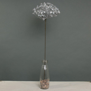 Metallic Allium with giltter Silver
