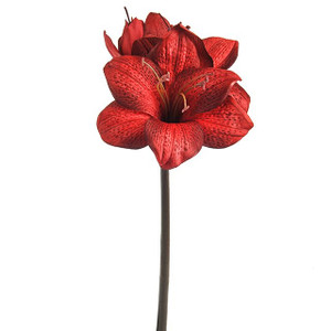 Amaryllis Spray Red 47 cm