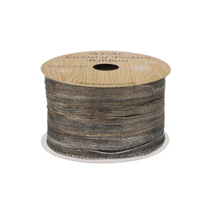 Gold bronze crushed taffeta Ribbon 63mm x 10yds from Country Baskets Gold bronze crushed taffeta Ribbon 63mm x 10yds from Country Baskets