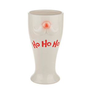 Ho Ho Ho Santa Vase Cream 20 cm