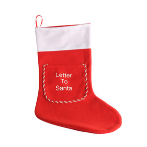 Letter to Santa Christmas Stocking