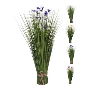 Artificial Onion Grass With Flowers from Country Baskets