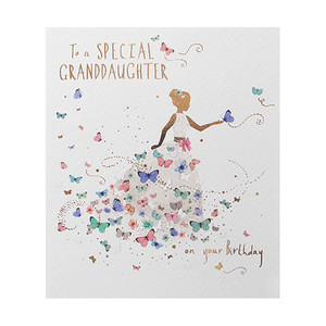 Grandaughter Birthday Dress Card