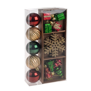 Bauble Set Mixed Trd from Country Baskets
