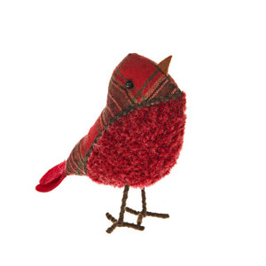 Tartan Robin Bird from Country Baskets