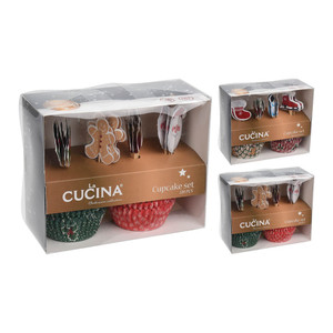 Cupcake Set Christmas