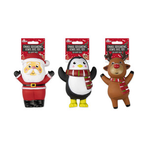Small Squeaking Christmas Dog Toy