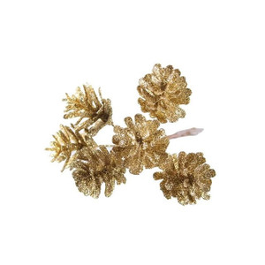 Glitter Cone Bunch Light Gold