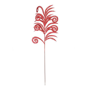 68cm Peacock Fern Spray Red