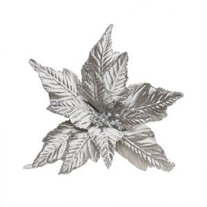poinstettia pick lrg SILVER from Country Baskets