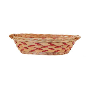 Rndl Tray Two Tone W/Wooden Handles(20) UNLINED from Country Baskets