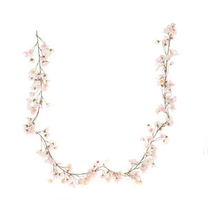 Artificial Cherry Blossom Garland Pink 180cm from Country Baskets