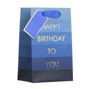 BIRTHDAY BLUE SMALL BAG from Country Baskets