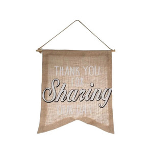 Hand Held Flag Hessian from Country Baskets Hand Held Flag Hessian from Country Baskets