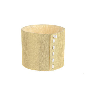 Gold Stitching Fabric Pot 9.5Cm from Country Baskets