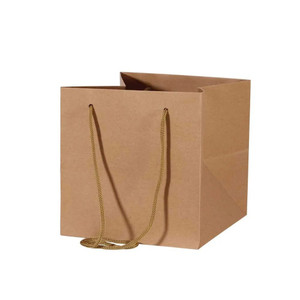Hand Tied Bag Kraft 25x25cm