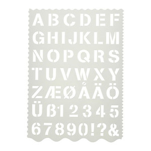 Craft Stencil Numbers Letters from Country Baskets Craft Stencil Numbers Letters from Country Baskets
