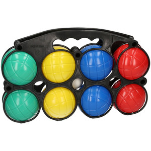 8 Boules in Plastic Stand from Country Baskets