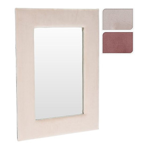 Stone Rose Velvet Rectangle Mirror 37X50cm from Country Baskets Stone Rose Velvet Rectangle Mirror 37X50cm from Country Baskets