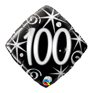 Balloon Sparkle Swirls 100Th