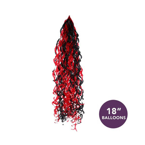 Balloon Tassels Red & Black