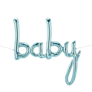 Baby Balloon Pastel Blue Air Fill Only