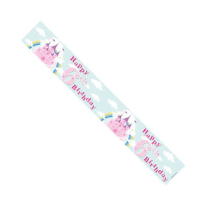 Female 6Th Birthday Banner